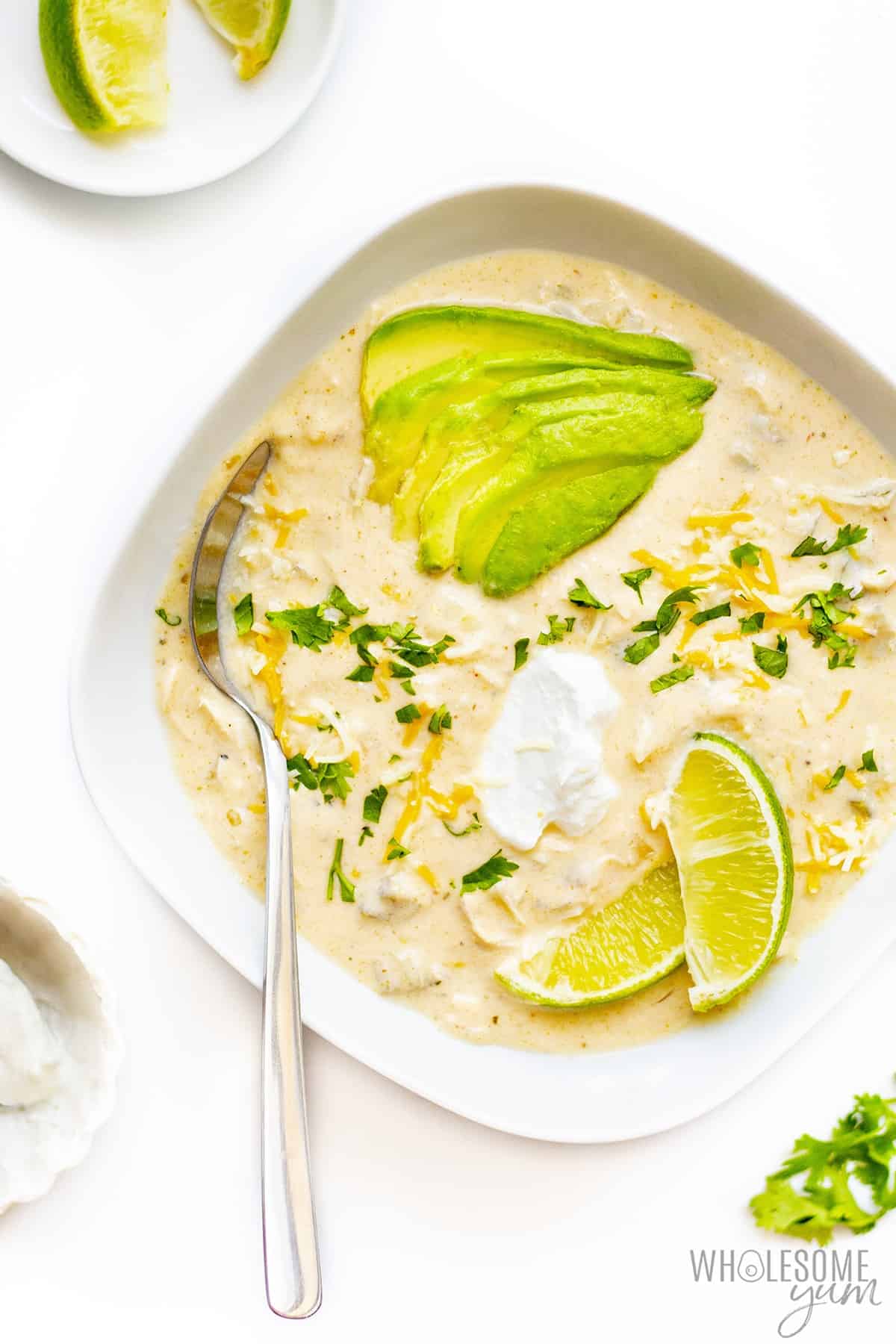 Keto White Chicken Chili