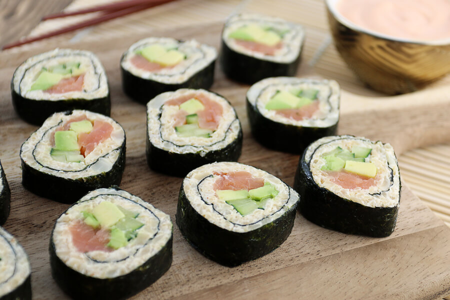 Homemade Keto Sushi Rolls